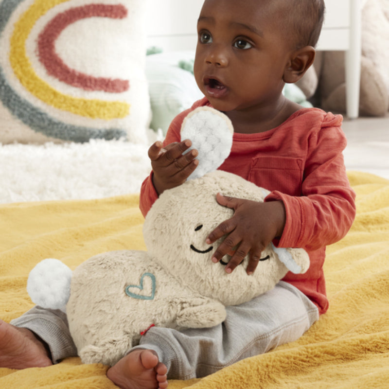 Peluche de conejito Fisher-Price Soothe and Settle de 8,3" - Beige/blanco