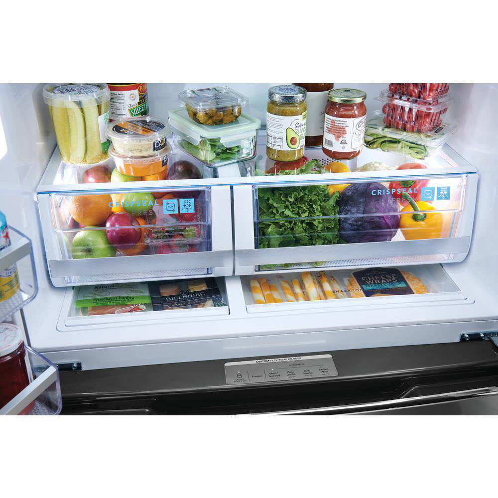 Frigidaire Gallery GRMS2773AF 26.3 cu.ft. Standard-Depth 4-Door French Door Refrigerator - Stainless Steel