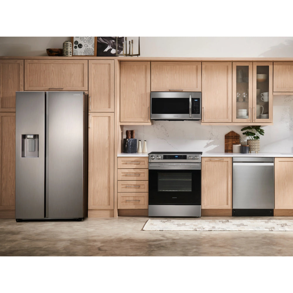 Refrigerador Samsung RS27T5200SR de 27,4 pies cúbicos, de dos puertas, de acero inoxidable resistente 