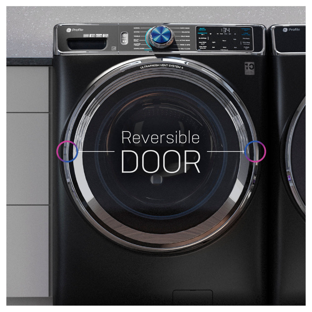 GE Profile PFW870SPVRS 5.3 cu. ft. Smart Front Load Washer with UltraFresh Vent System+ with OdorBlock - Sapphire Blue