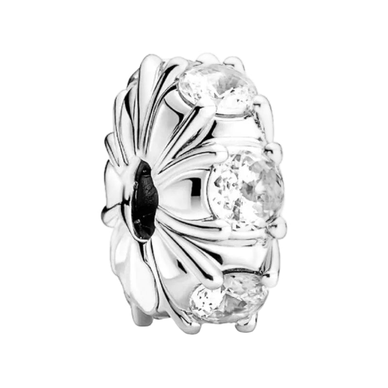 Ragazza Studio Women's Long Pronged Sparkling Clip in 925 Sterling Silver