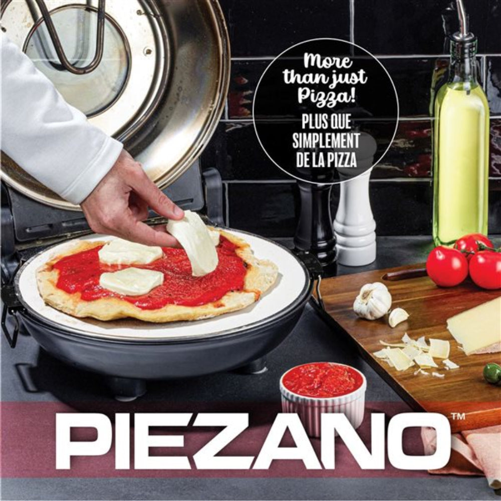 Granitestone 1424 Piezano Countertop Stone Fired Pizza Oven - Black