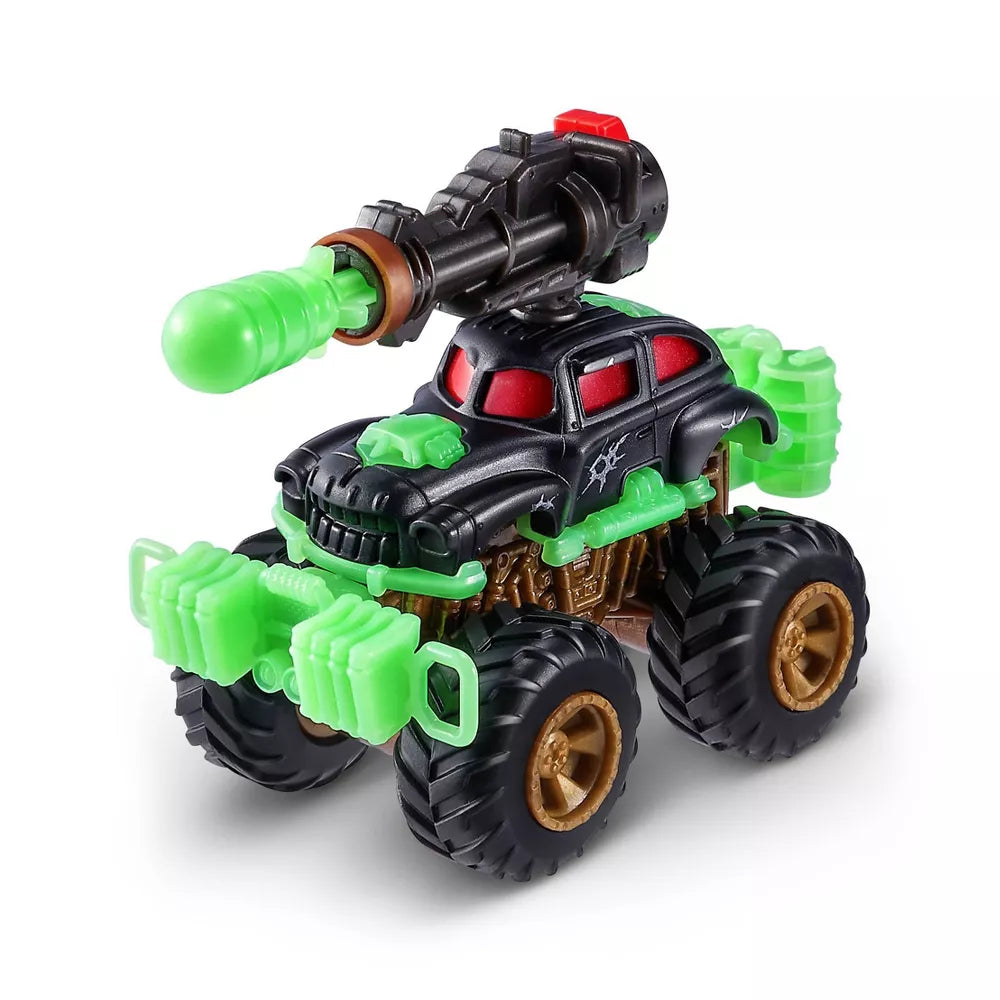 Zuru 5 Surprise Monster Trucks Glow Riders Series 2 Miniature Mystery Collectible Capsules