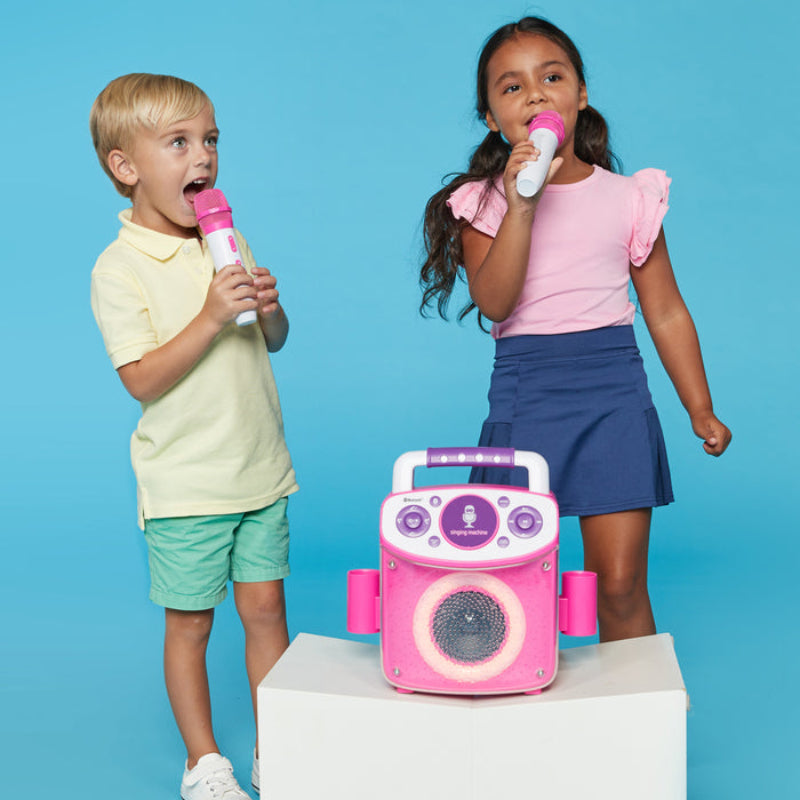 Singing Machine Portable Sparkle Karaoke with 2 Wireless Microphones - Multicolor