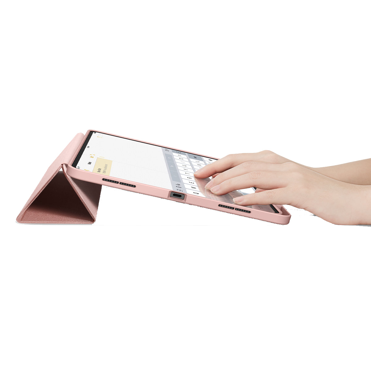 Funda Spigen Urban Fit para iPad Pro M4 de 13" de Apple - Oro rosa