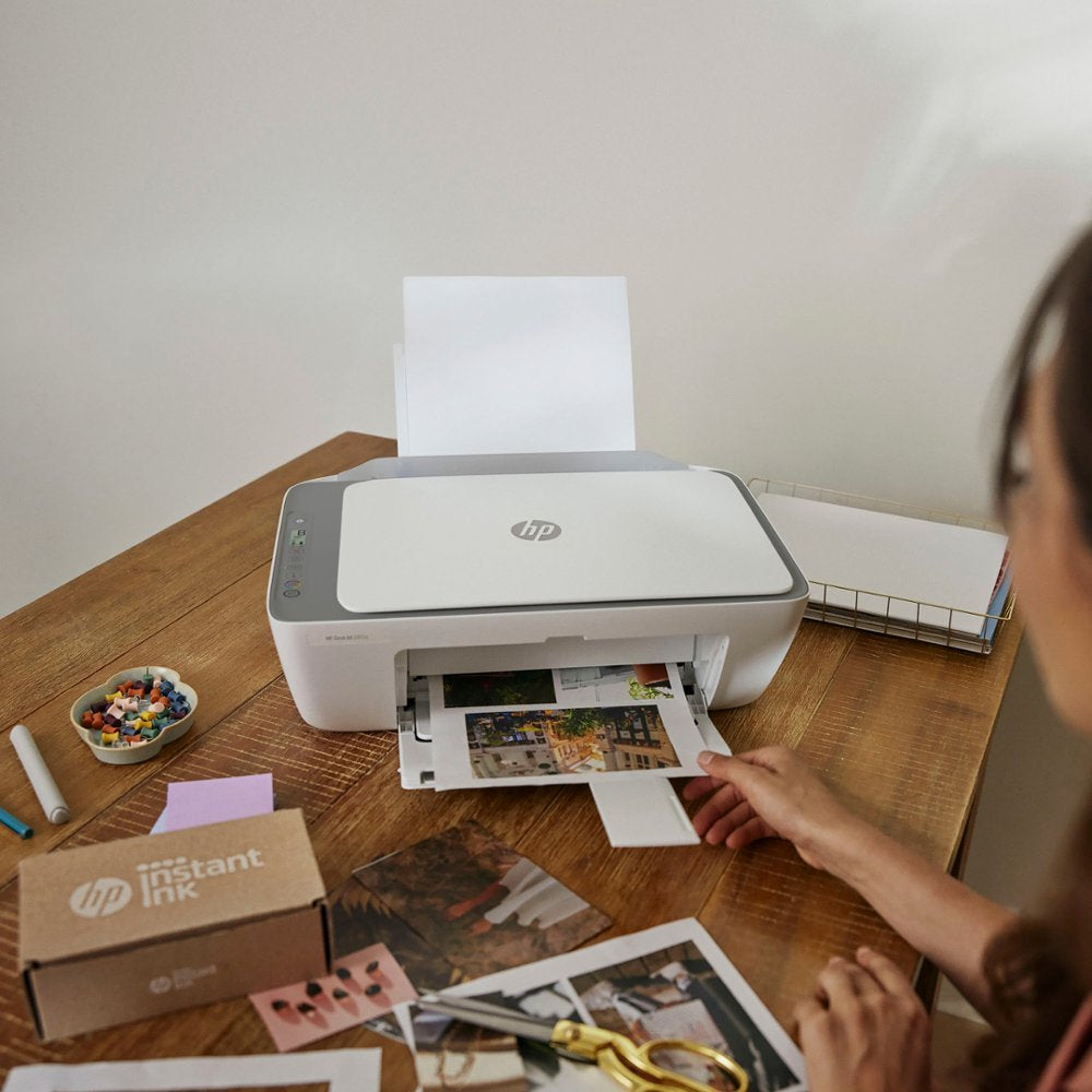 Impresora multifunción inalámbrica HP DeskJet 2855e - Blanca