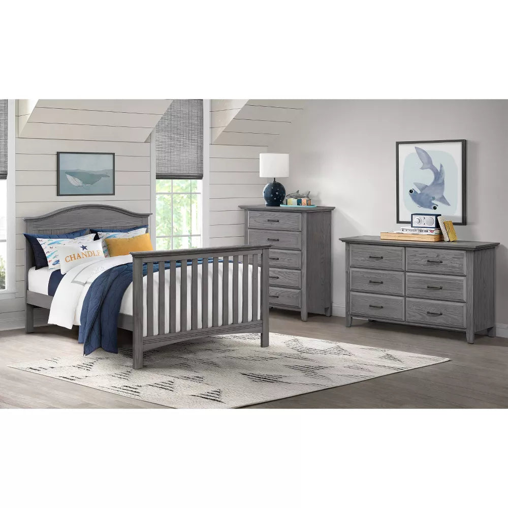 Soho Baby Chandler Graphite Gray 4-in-1 Convertible Crib