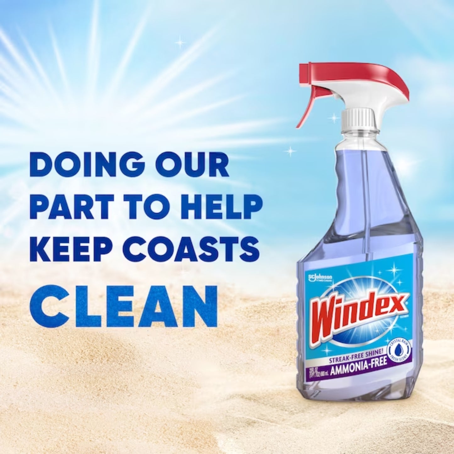 Limpiador de vidrios sin amoníaco Windex de 23 oz