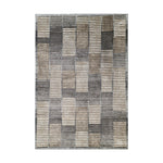 Tufan 5 x 8" Lola-01 Power Loomed Rectangle Rug in Polypropylene - Silver Gray