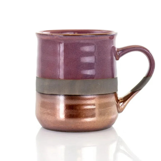 Taza de cerámica Gibson Home Copper Tonal de 18 oz (variedad)