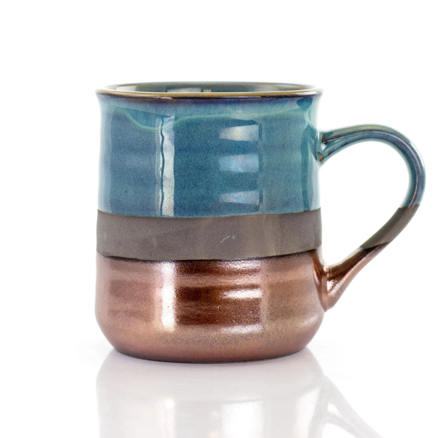 Taza de cerámica Gibson Home Copper Tonal de 18 oz (variedad)