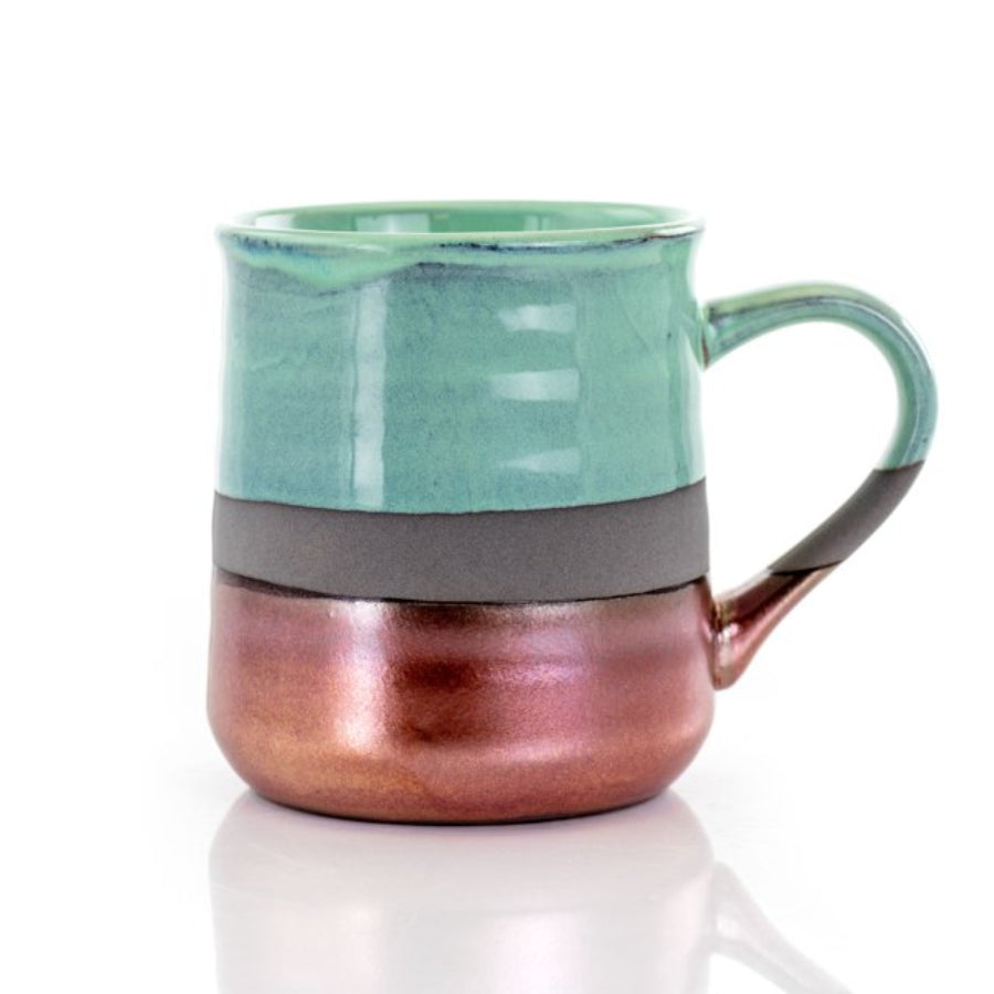 Taza de cerámica Gibson Home Copper Tonal de 18 oz (variedad)