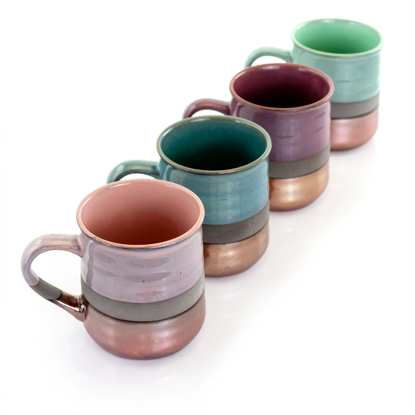 Taza de cerámica Gibson Home Copper Tonal de 18 oz (variedad)