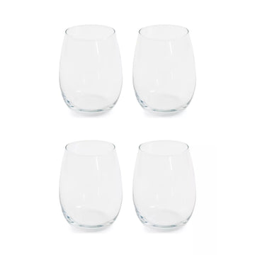 Martha Stewart 16 oz Stemless Wine Glass Set (4-Piece)
