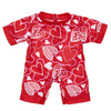 Build-A-Bear Valentine's Day PJ Sleeper for Teddy Bear - Red