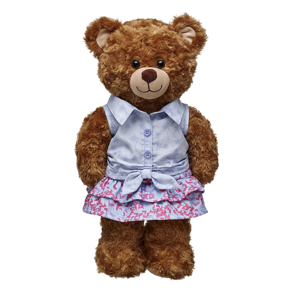 Build-A-Bear Palm Tree Skirt (2-Piece) for Teddy Bear - Blue