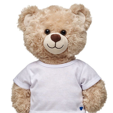 Build-A-Bear Classic T-Shirt for Stuffed Teddy Bear - White