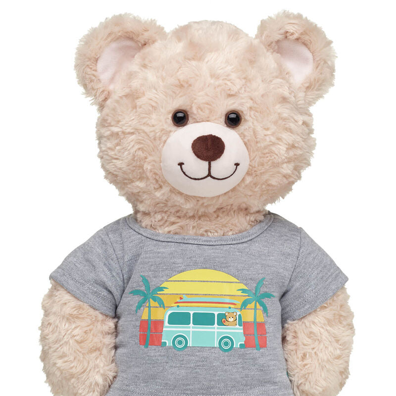 Build-A-Bear Summer Van T-Shirt for Teddy Bear - Gray