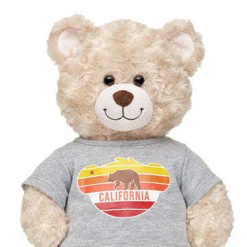 Build-A-Bear California T-Shirt for Teddy Bear - Gray