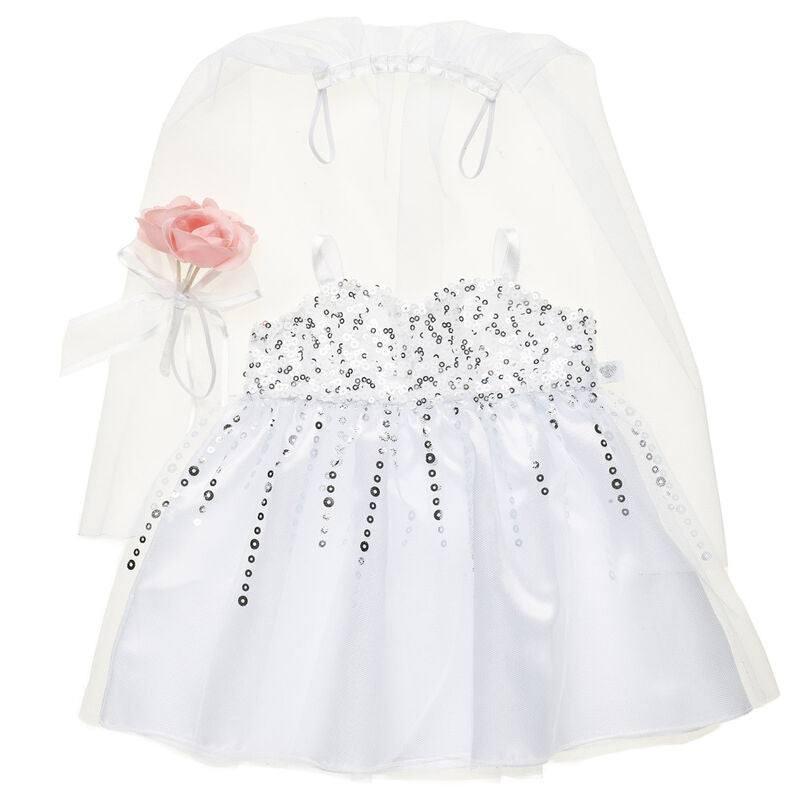 Build-A-Bear Wedding Dress for Teddy Bear - White