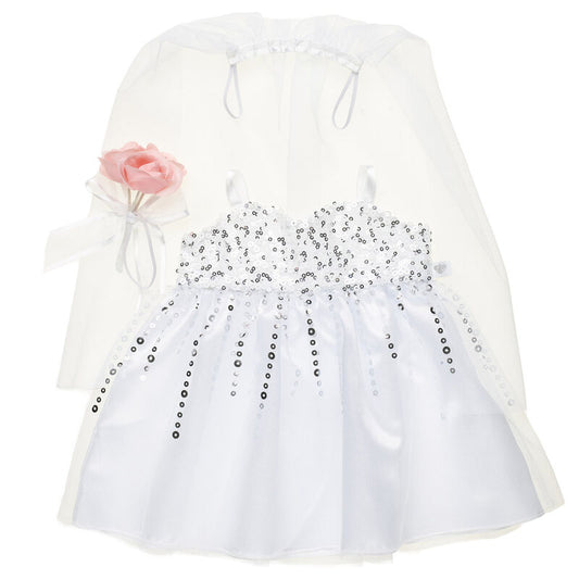 Build-A-Bear Wedding Dress for Teddy Bear - White