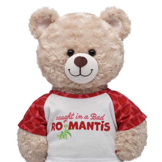 Build-A-Bear Bad Romantis T-Shirt for Teddy Bear - White/Red