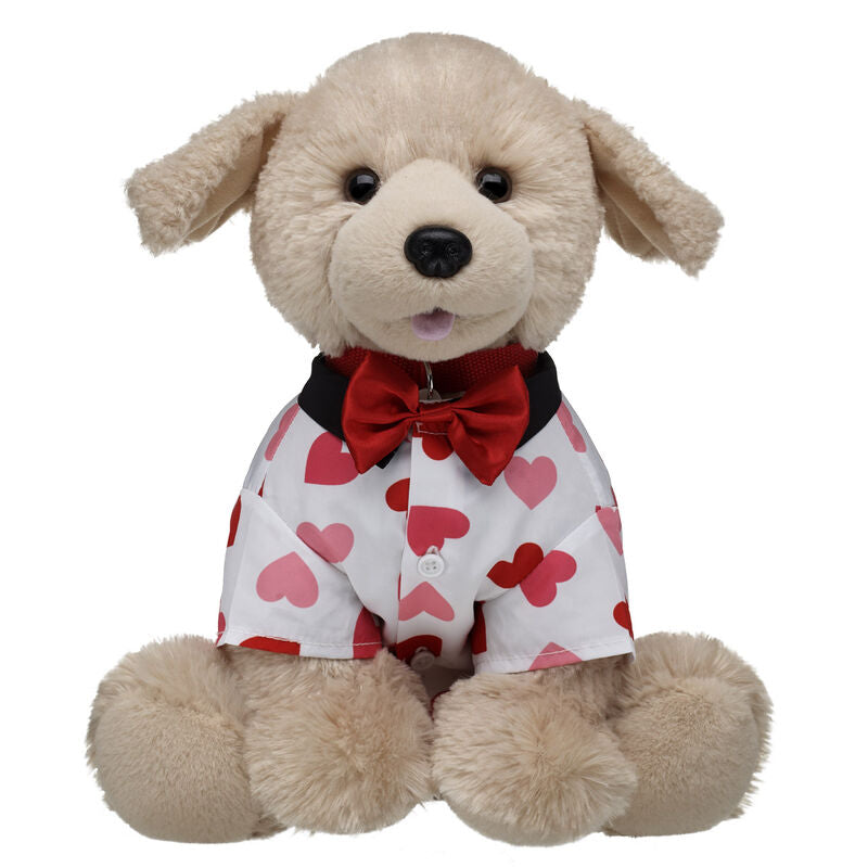 Build-A-Bear Hearts Top with Bowtie for Stuffed Animals - Red/Pink