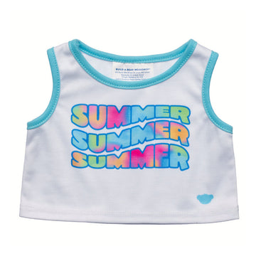 Build-A-Bear Summer Tank Top for Teddy Bear - White