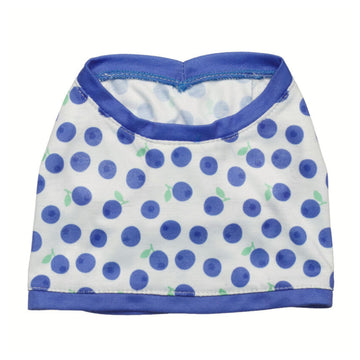 Build-A-Bear Blueberry Vest for Stuffed Animal - Blue/White