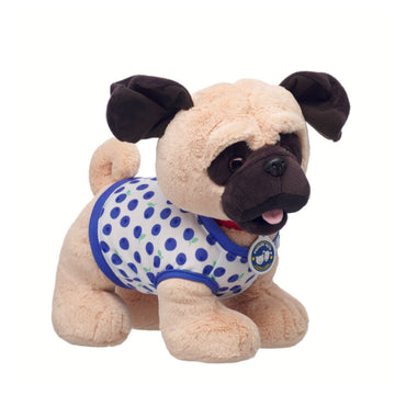 Build-A-Bear Blueberry Vest for Stuffed Animal - Blue/White