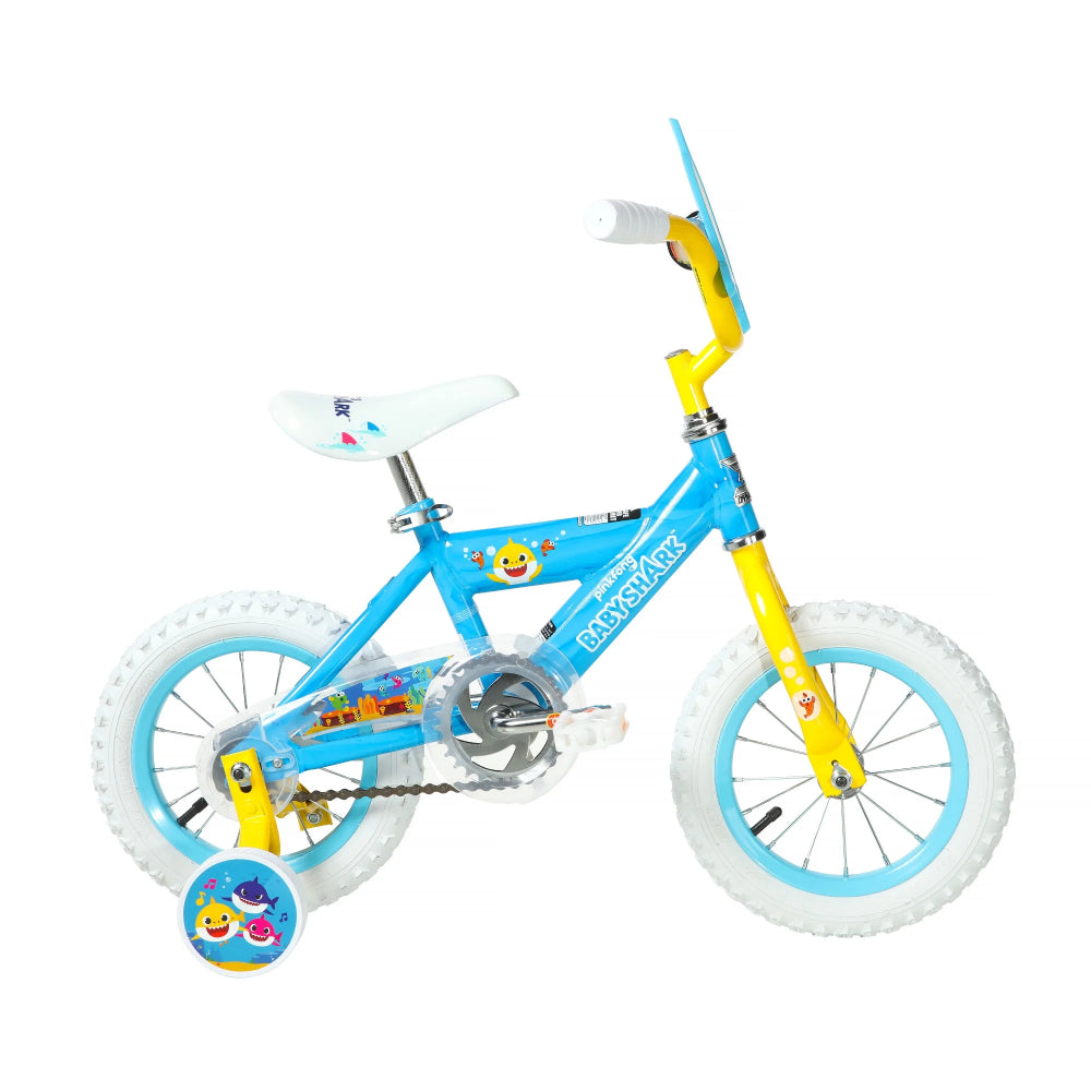 Dynacraft 12" Baby Shark Boy's Bike with Training Wheels - Blue