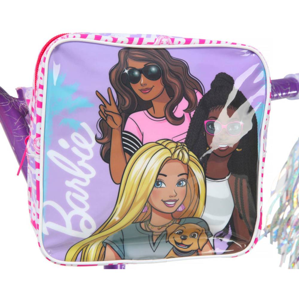 Dynacraft 16" Barbie Girl's Bike with Training Wheels - Pink/White