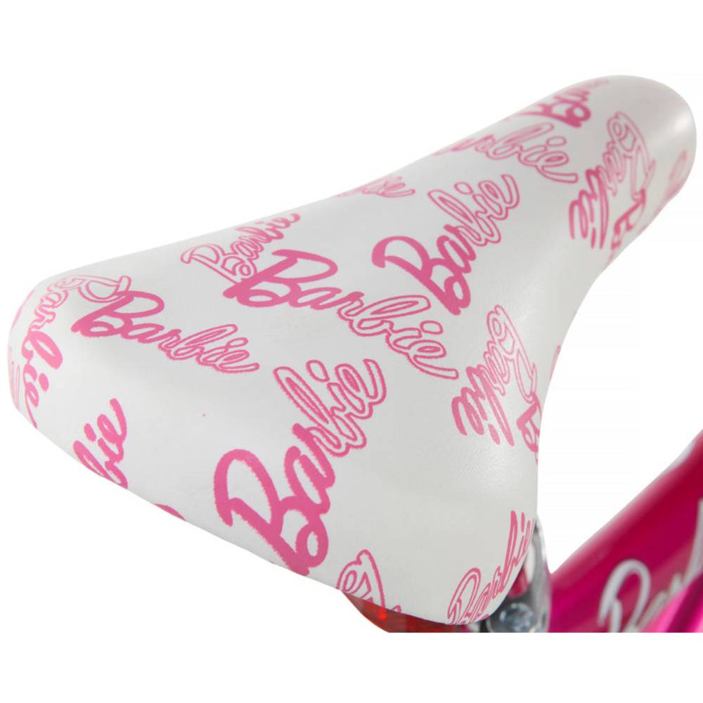 Dynacraft 18" Barbie Girl's Bike with Training Wheels - Pink/White