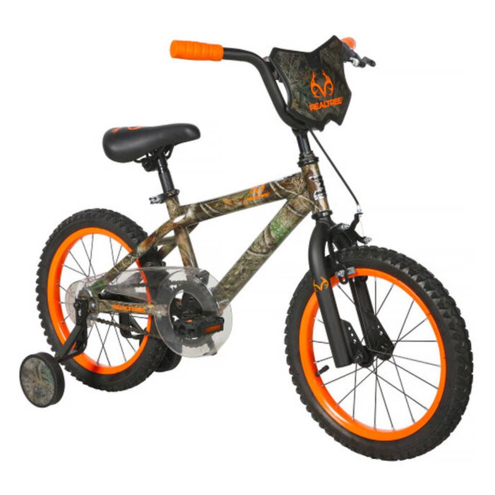 Dynacraft 16" Realtree Kid's Bike with Training Wheels - Green/Black