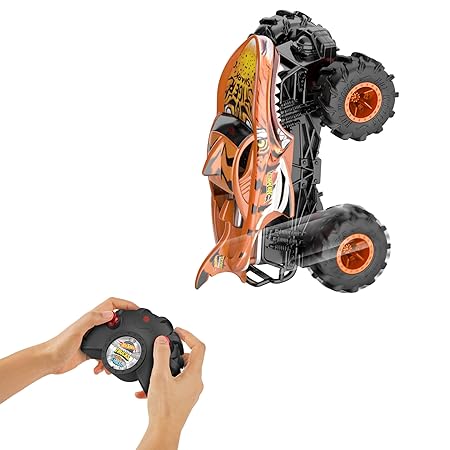 Hot Wheels Tiger Shark 1:24 Scale Remote Control Monster Truck – Orange