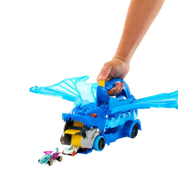 Hot Wheels City Ultimate Dual Dragon Transporter with Toy Cars