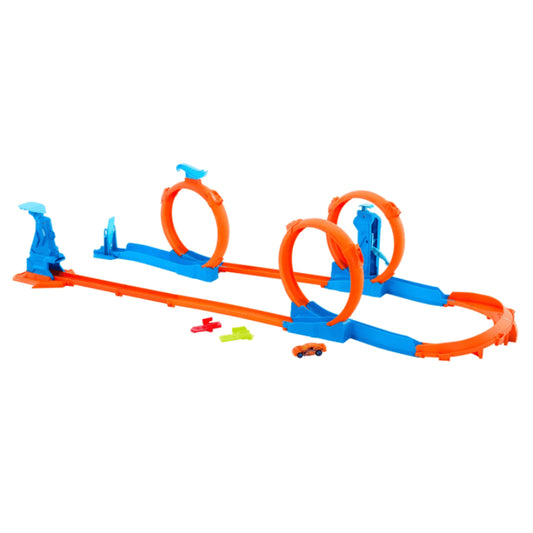 Hot Wheels Track Creator Building Toy Set with 3 Loops