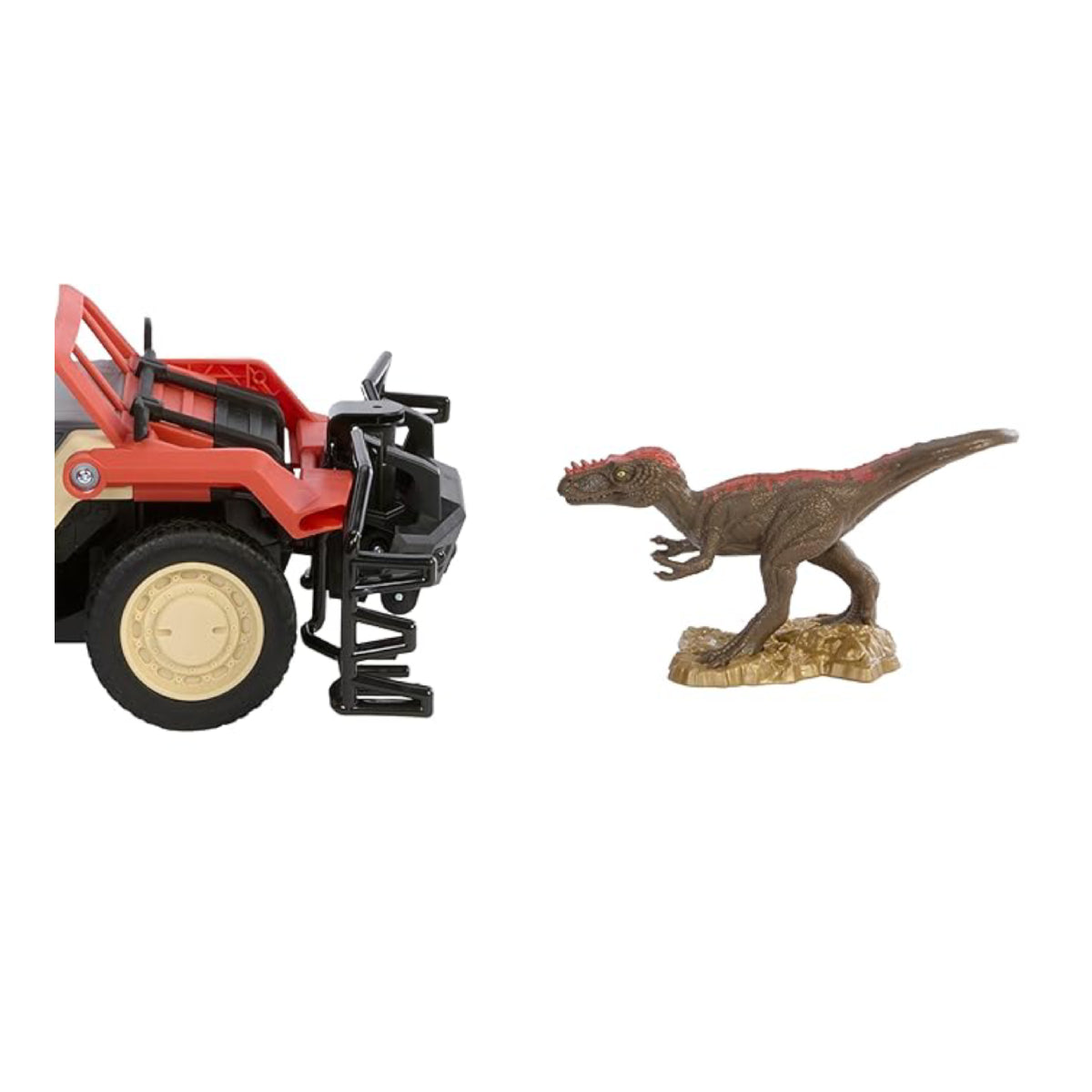 Matchbox Jurassic World Dino Catcher Remote Control Truck - Red / beige