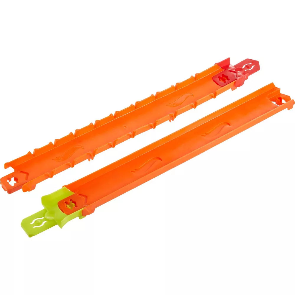 Hot Wheels Track Creator Straight Track Pack with 2 Adapters - Orange