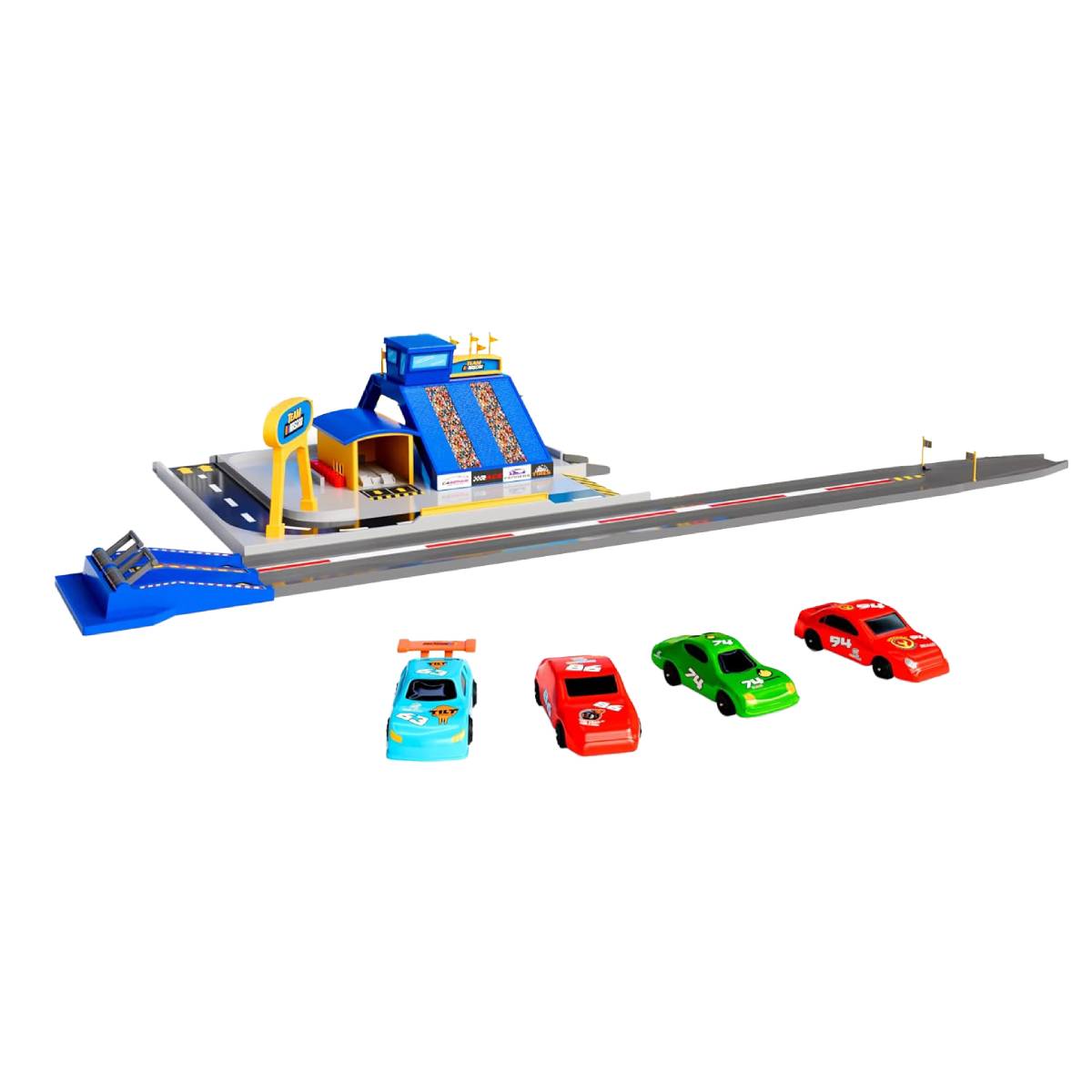 Lollipop Nascar Turbo Roller Drag Race Playset