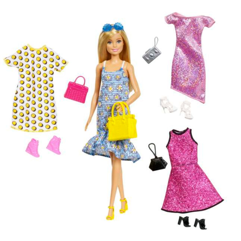Mattel Barbie Doll with Fashions and Accessories