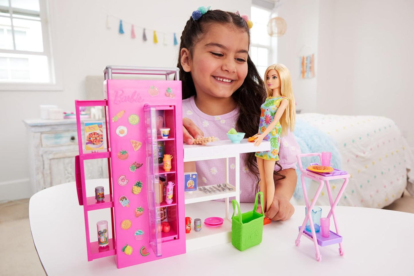Barbie Doll and Ultimate Pantry Playset with 30+ Food Themed Pieces
