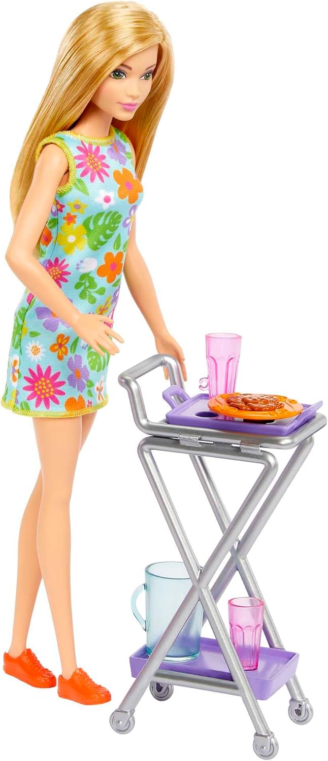 Barbie Doll and Ultimate Pantry Playset with 30+ Food Themed Pieces