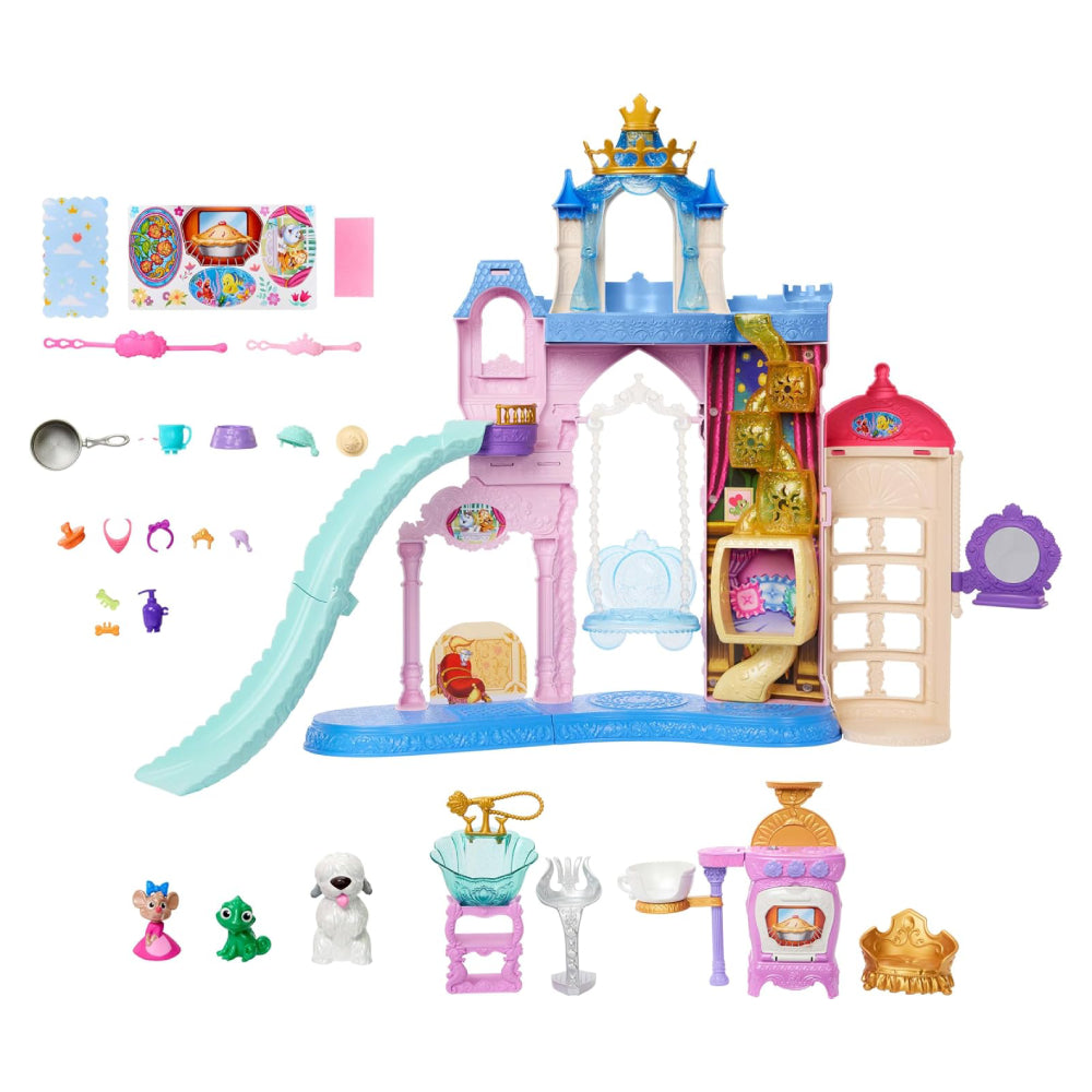 Mattel Disney Princess Pet Palace Playset with 7 Play Areas