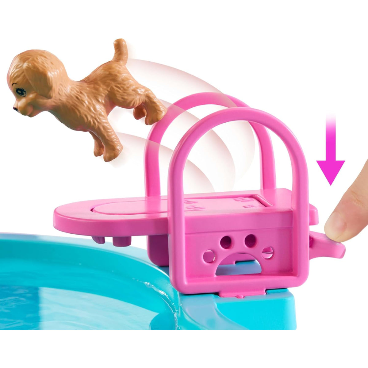 Mattel Barbie Dream Pool Playset with Slide and Bubbling Hot Tub