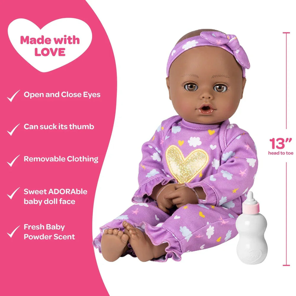 Adora Playtime 13" Dream Baby Doll Set (4-Piece) - Purple
