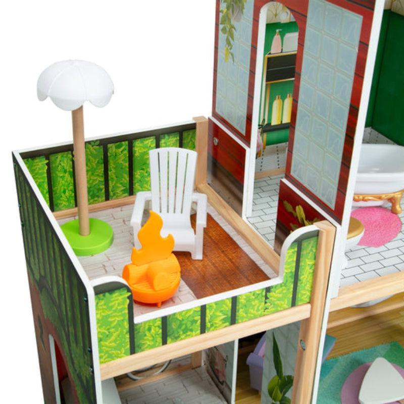 Delta Children Deluxe Maui Dollhouse with Accessories
