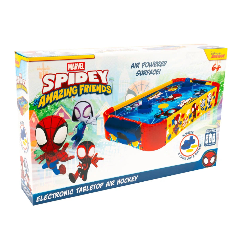 World Tech Toys Spider-Man Electronic Air Table Top Hockey Toy