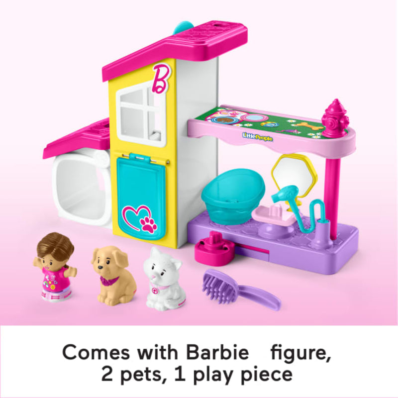 Fisher-Price Little People Barbie Play and Care Pet Spa Musical Playset
