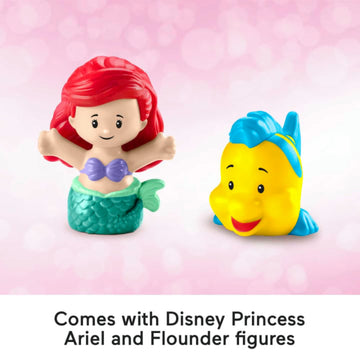 Little People Ariel's Disney Princess Light-Up Sea Carriage Musical Vehicle Toy